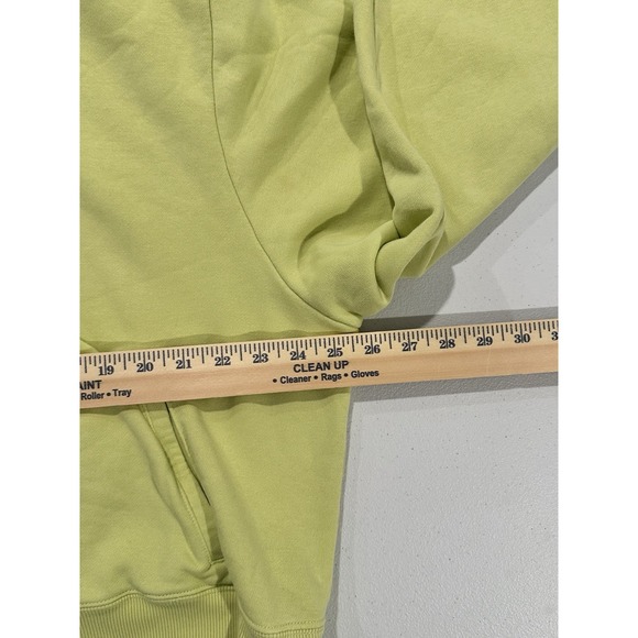 Nike NSW Air Fleece Hoodie Pullover Cropped Women's Size XXL Lime Green - Picture 9 of 10